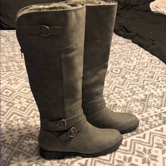 Just Fab Calf Length Boots *NEVER WORN* - Picture 3 of 4